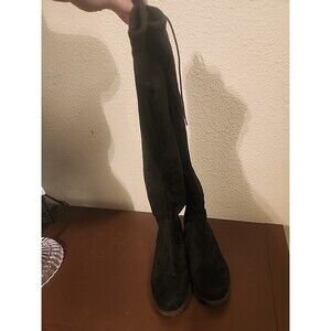 Women's FIONI Black Knee High Boots Size 8 - Riding / Dress Boot